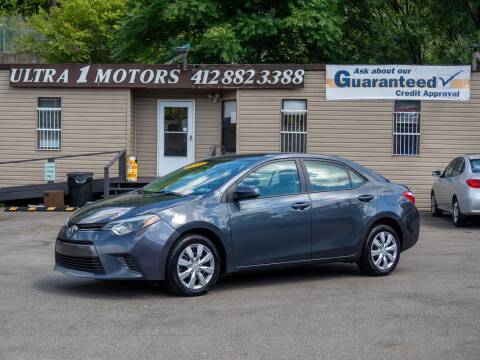 2015 Toyota Corolla for sale at Ultra 1 Motors in Pittsburgh PA