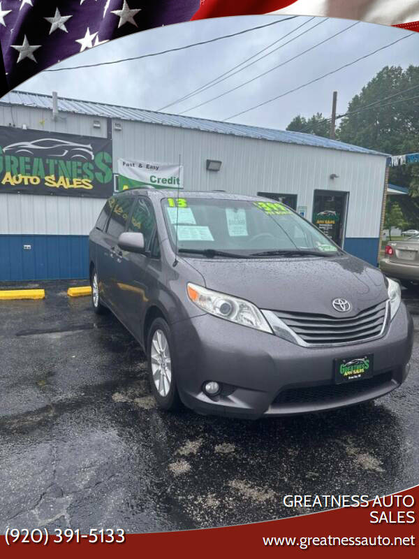 2013 Toyota Sienna for sale at GREATNESS AUTO SALES in Green Bay, WI