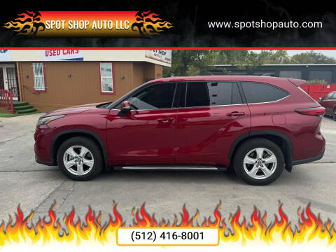 2022 Toyota Highlander Hybrid for sale at SPOT SHOP AUTO LLC in Austin TX