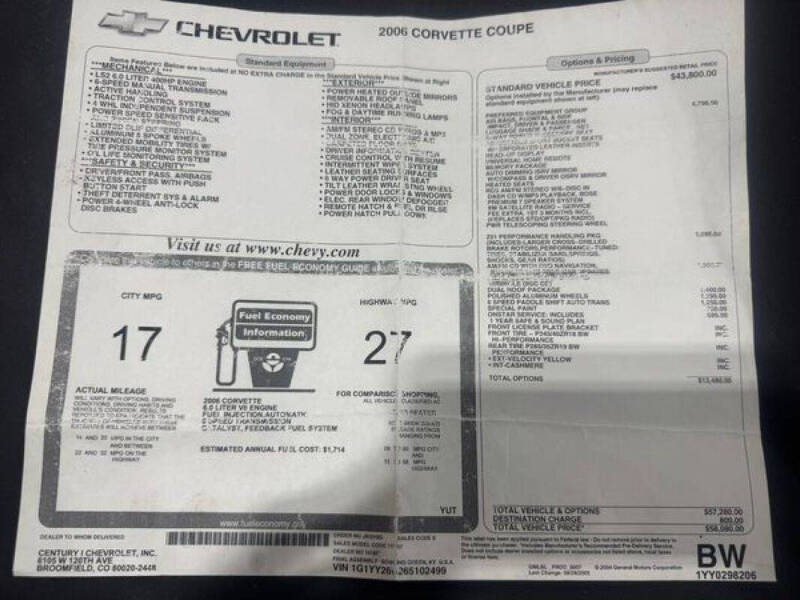 2006 Chevrolet Corvette