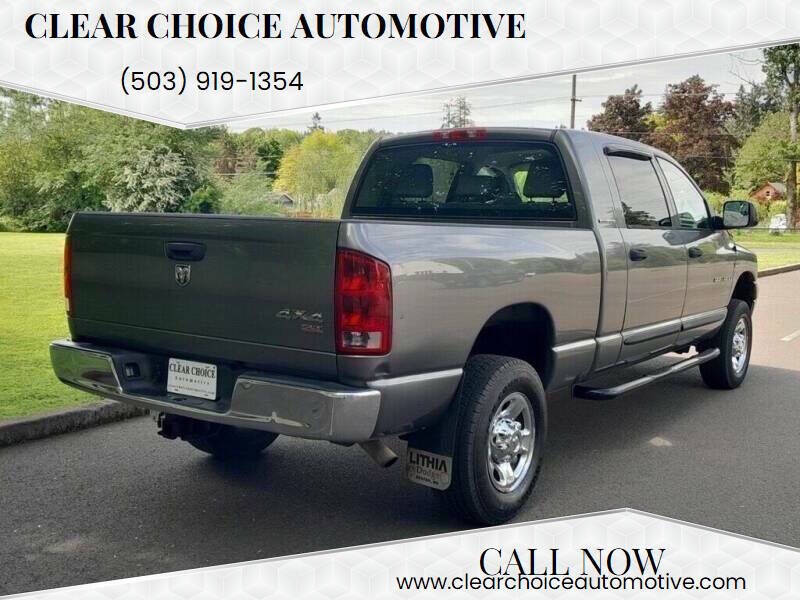 2006 Dodge Ram 1500 for sale at CLEAR CHOICE AUTOMOTIVE in Milwaukie OR