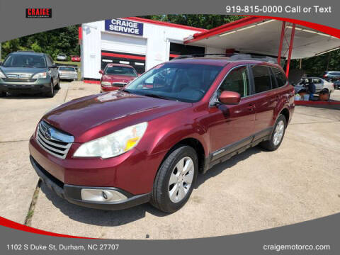 2011 Subaru Outback for sale at CRAIGE MOTOR CO in Durham NC