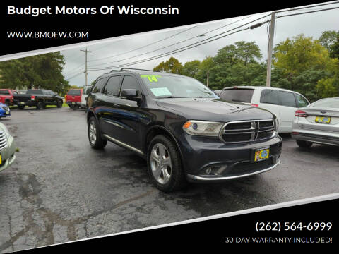 2014 Dodge Durango for sale at Budget Motors of Wisconsin in Racine WI