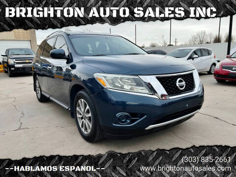 2014 Nissan Pathfinder for sale at BRIGHTON AUTO SALES INC in Brighton CO