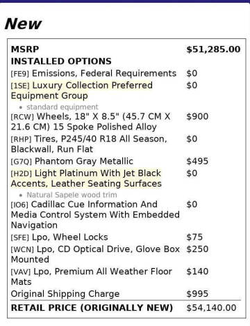 2016 Cadillac CTS 2.0T Luxury Collection