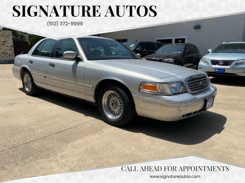 2001 Ford Crown Victoria for sale at Signature Autos in Austin TX