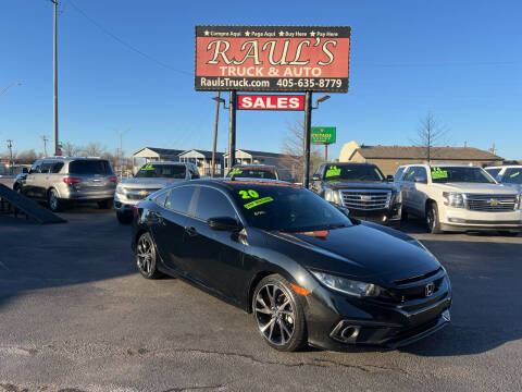 2020 Honda Civic for sale at RAUL'S TRUCK & AUTO SALES, INC in Oklahoma City OK