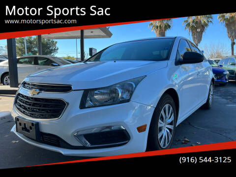 2015 Chevrolet Cruze for sale at Motor Sports Sac in Sacramento CA