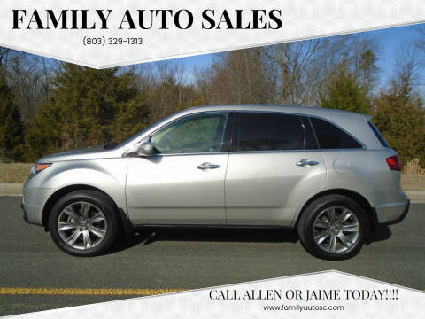 2010 Acura MDX for sale at Family Auto Sales in Rock Hill SC