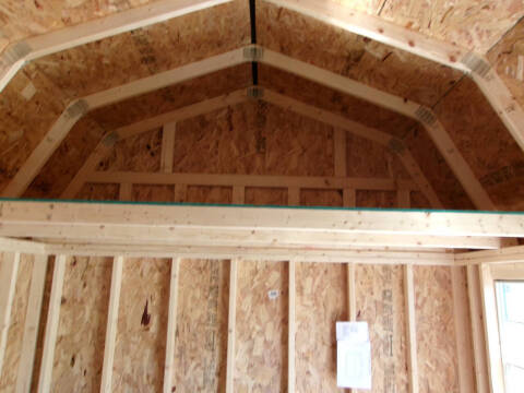 10 x 16 vertical metal side lofted barn