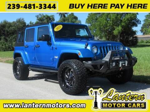 2015 Jeep Wrangler Unlimited for sale at Lantern Motors Inc. in Fort Myers FL