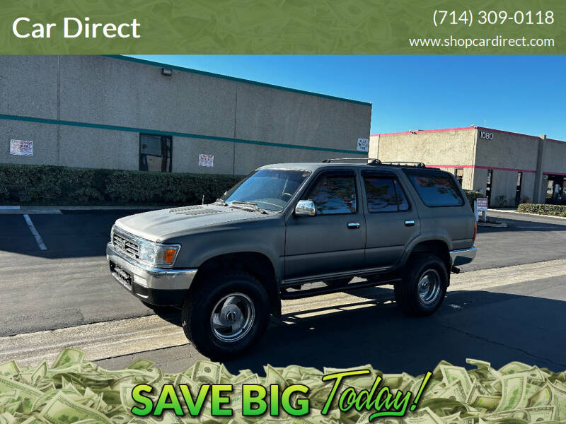 1995 Toyota 4Runner for sale at Car Direct in Orange CA