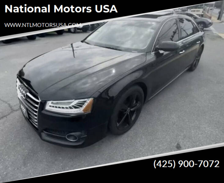 2018 Audi A8 L for sale at National Motors USA in Bellevue WA