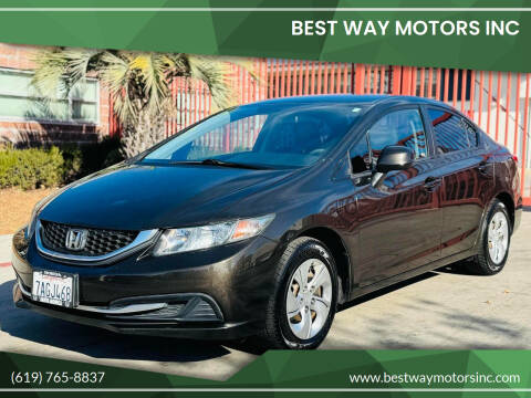 2013 Honda Civic for sale at BEST WAY MOTORS INC in San Diego CA