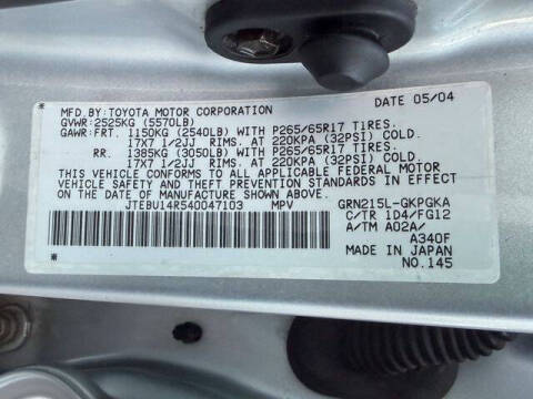 2004 Toyota 4Runner SR5