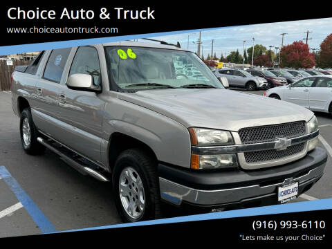 2006 Chevrolet Avalanche for sale at Choice Auto & Truck in Sacramento CA