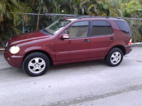 2003 Mercedes-Benz M-Class for sale at Dykes Auto Connection in Lauderhill FL