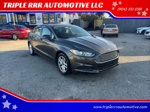 2016 Ford Fusion for sale at TRIPLE RRR AUTOMOTIVE LLC in Jacksonville FL