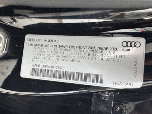 2019 Audi S3 2.0T quattro Premium Plus