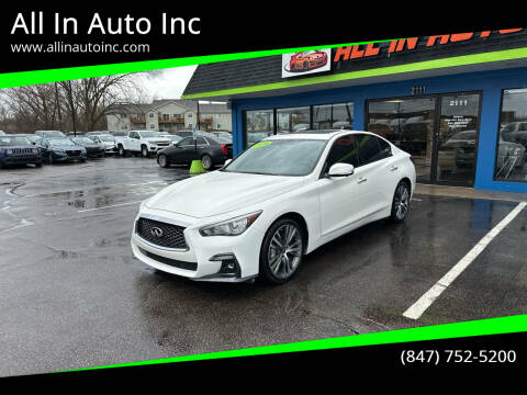 2020 Infiniti Q50 for sale at All In Auto Inc in Palatine IL