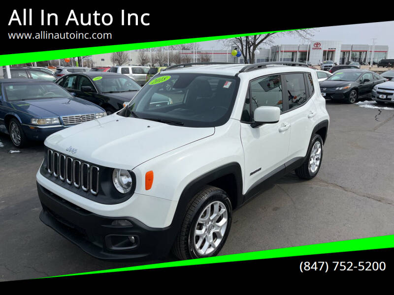 2018 Jeep Renegade for sale at All In Auto Inc in Palatine IL