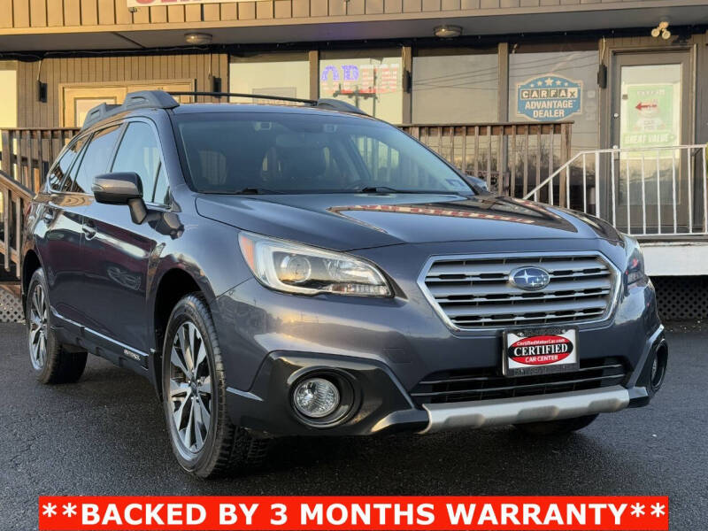 2015 Subaru Outback for sale at CERTIFIED CAR CENTER in Fairfax VA