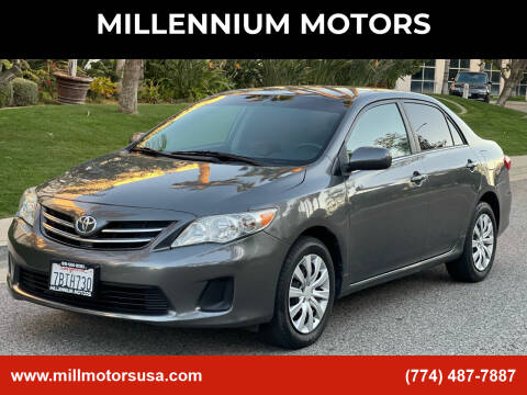 2013 Toyota Corolla for sale at MILLENNIUM MOTORS in Van Nuys CA