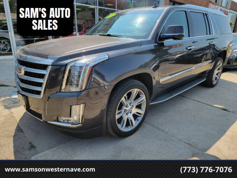 2016 Cadillac Escalade ESV for sale at SAM'S AUTO SALES in Chicago IL