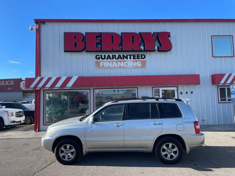 2002 Toyota Highlander for sale at Berry's Cherries Auto in Billings MT