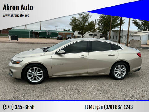 2016 Chevrolet Malibu for sale at Akron Auto in Akron CO