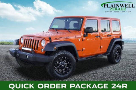 2015 Jeep Wrangler Unlimited for sale at Zeigler Ford of Plainwell in Plainwell MI