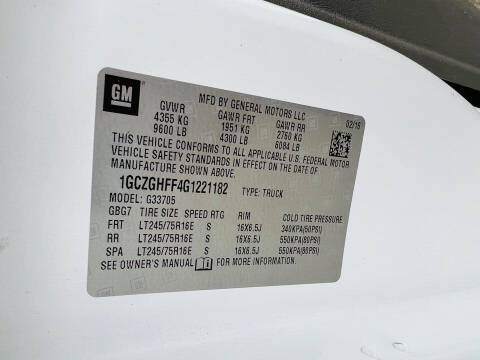 2016 Chevrolet Express 3500