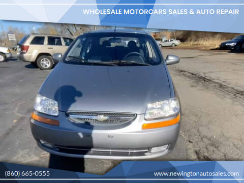 2006 Chevrolet Aveo for sale at WHOLESALE MOTORCARS Sales & Auto Repair in Newington CT