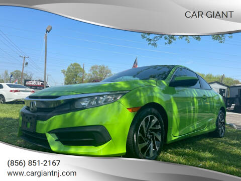 2016 Honda Civic for sale at Car Giant in Pennsville NJ