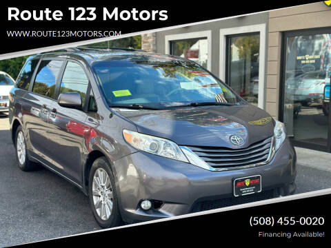 2014 Toyota Sienna for sale at Route 123 Motors in Norton MA
