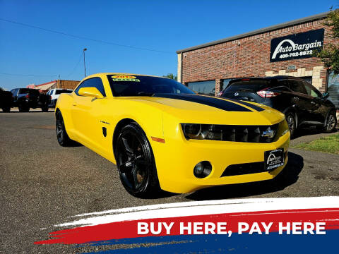 2012 Chevrolet Camaro for sale at AUTO BARGAIN, INC. #2 in Oklahoma City OK