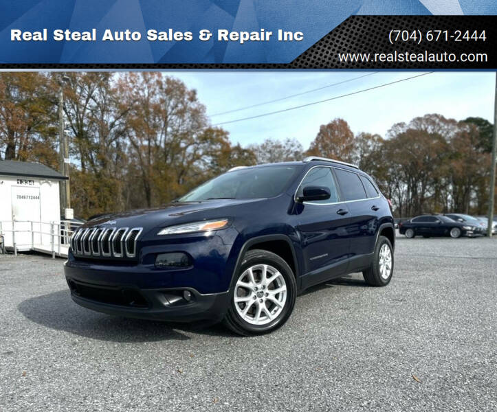 2015 Jeep Cherokee for sale at Real Steal Auto Sales & Repair Inc in Gastonia NC