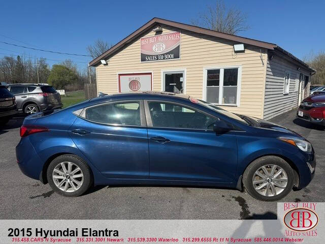 Blue 2015 Hyundai ELANTRA Limited Limited 4dr Sedan 2