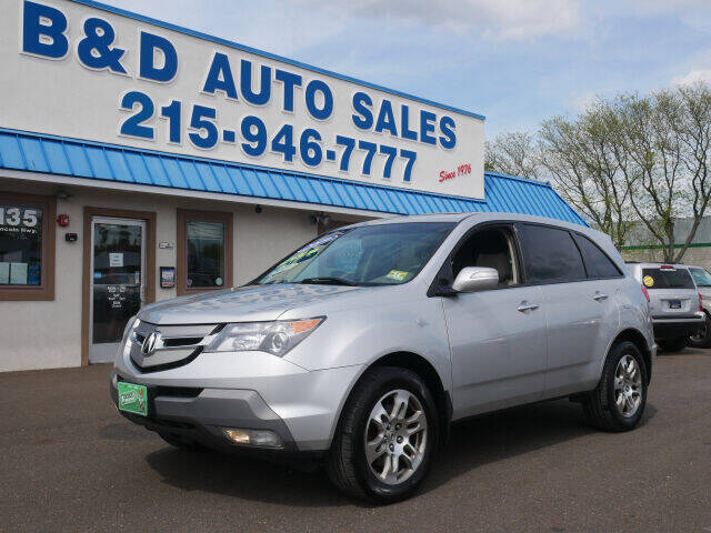 2009 Acura MDX for sale at B & D Auto Sales Inc. in Fairless Hills PA