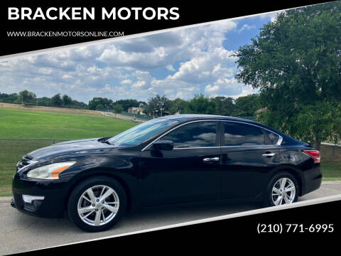 2013 Nissan Altima for sale at BRACKEN MOTORS in San Antonio TX