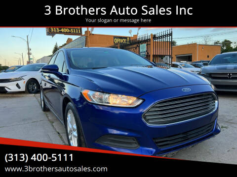 2015 Ford Fusion for sale at 3 Brothers Auto Sales Inc in Detroit MI