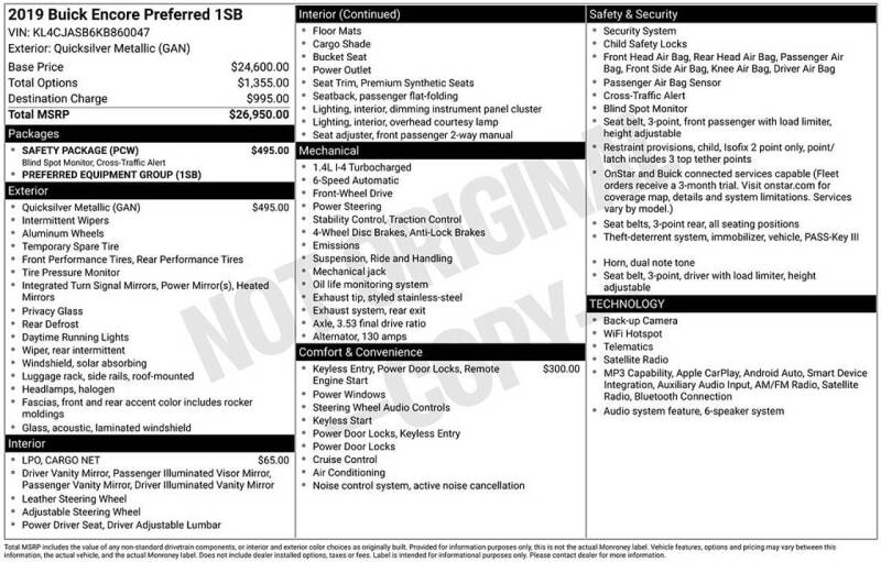 2019 Buick Encore Preferred