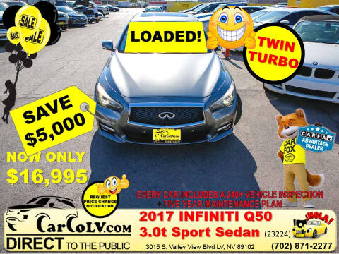 2017 Infiniti Q50 for sale at The Car Company in Las Vegas NV