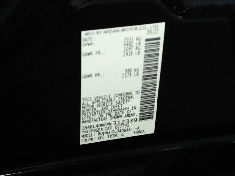 2023 Nissan Altima 2.5 SV