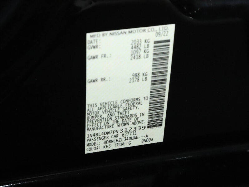 2023 Nissan Altima 2.5 SV