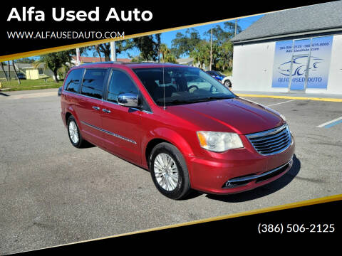 2013 Chrysler Town and Country for sale at Alfa Used Auto in Holly Hill FL