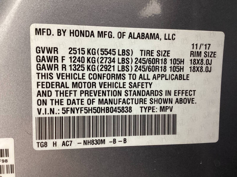 2017 Honda Pilot EX-L