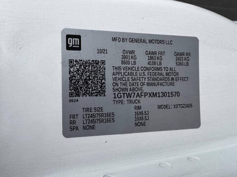 2021 GMC Savana 2500