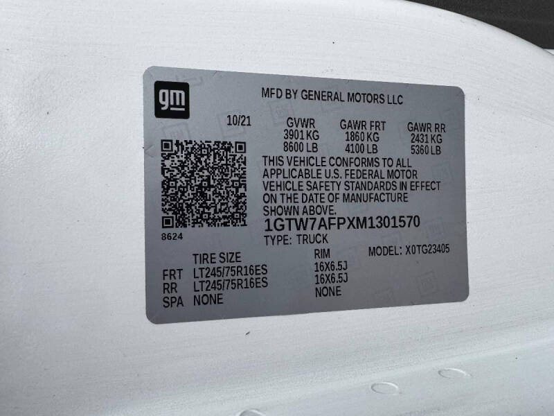 2021 GMC Savana 2500