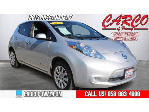 2013 Nissan LEAF for sale at CARCO OF POWAY in Poway CA